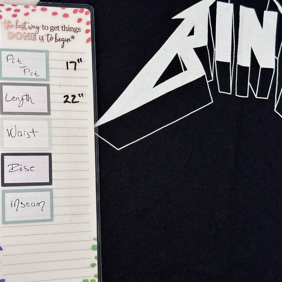 Anine Bing Lennon Black Logo Muscle Tank-Organic Cotton Sz Small Embroider Logo - Picture 5 of 8